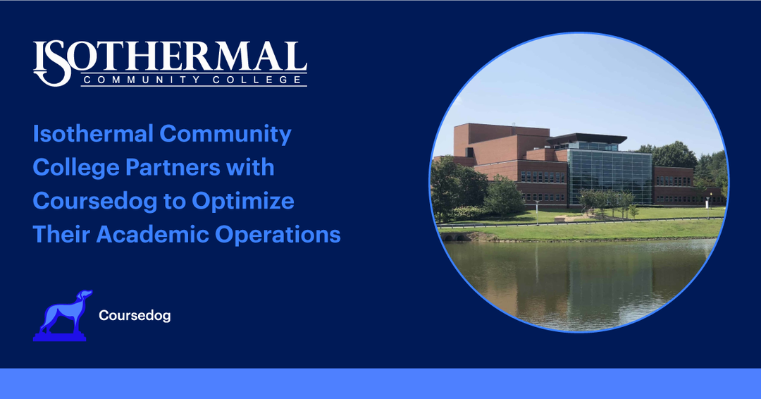 Isothermal Community College Adopts Coursedog Coursedog